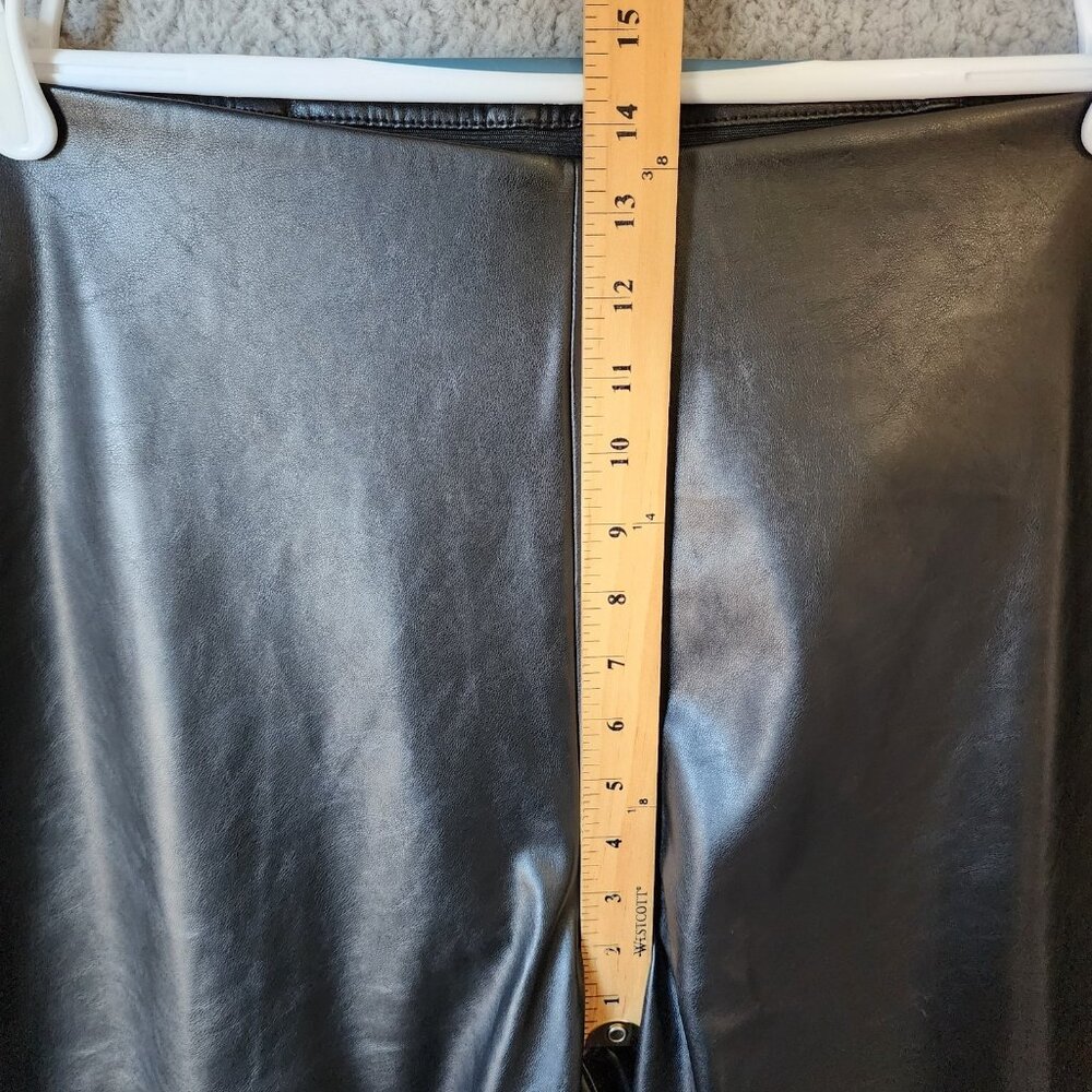 NEW Old Navy Women's Extra High-Rise‎ Skinny Faux Leather Pants Black Plus Sz 20 - Picture 6 of 16